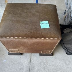 Cowhide Ottoman 