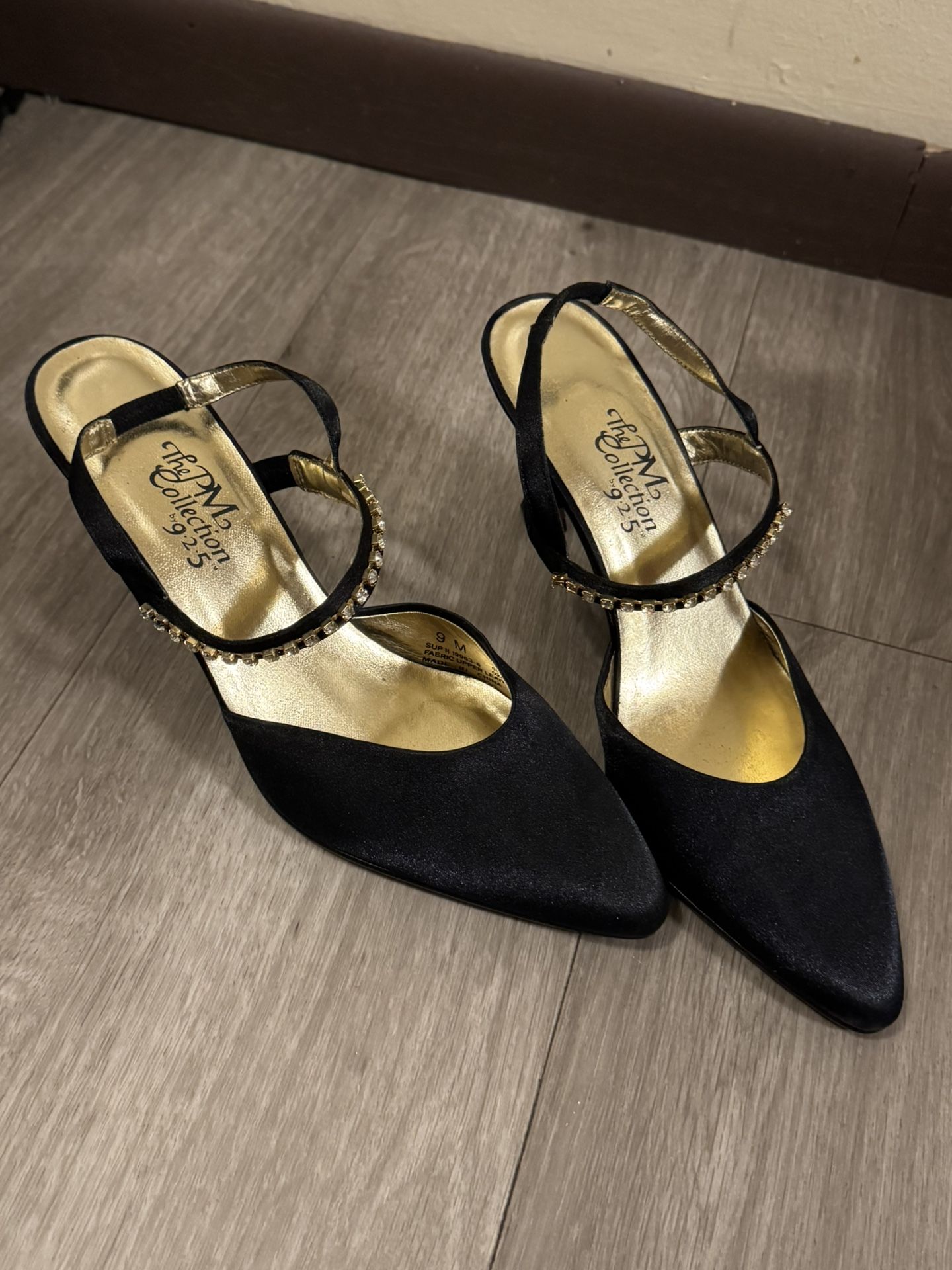 The PM Collection 925 Black Heels - Size 9M