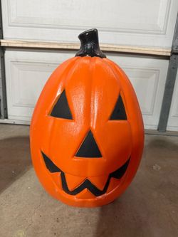 Pumpkin vintage blow mold