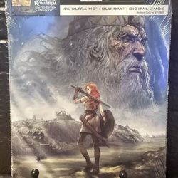 brand new sealed 4k blu ray steelbook lord of the rings war of the rohirrim bluray 