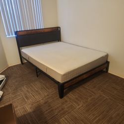 Queen Matress With Frame