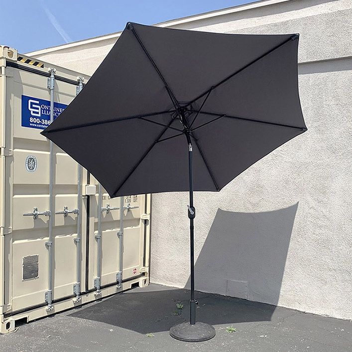 (NEW) $70 Patio Set (10ft Umbrella and Base Stand) Tilt Crank, Outdoor Garden Market, Beige or Red color