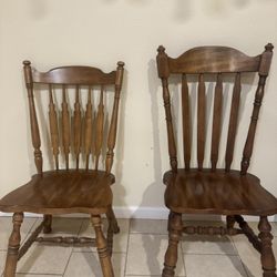 Real Wood Chairs 