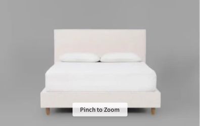 Upholstered Bed Frame with Headboard - King size