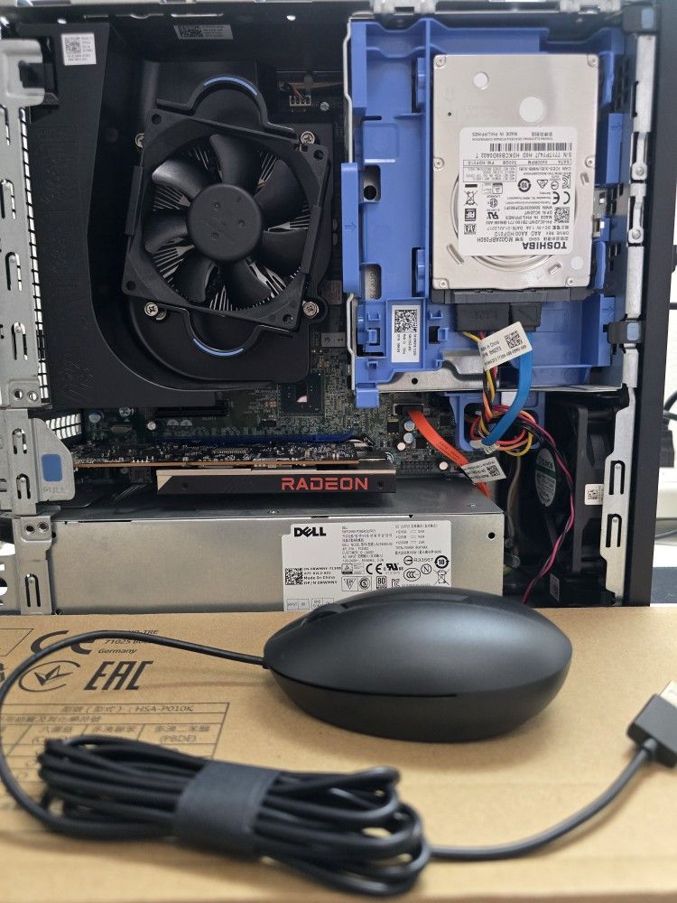 Gaming pc desktop computer dell optiplex sff intel i7, rx 6400, 16 gb ram, ssd, hdd, wifi bundle