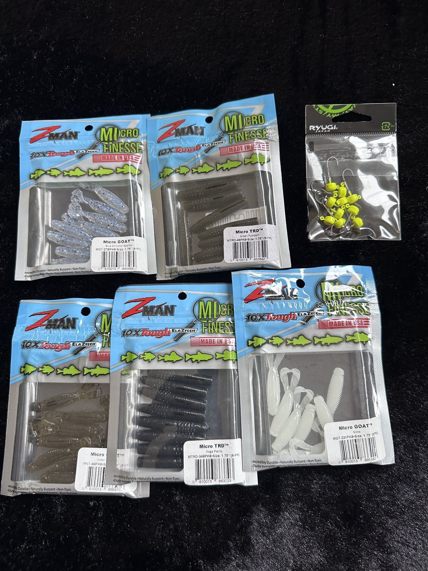 Zman Bfs Ultra Light Micro Finesse Fishing Lures New 