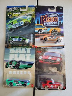 Hot wheels 4 car bundle