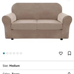 Loveseat Sofa Cover (3 Piece Medium)