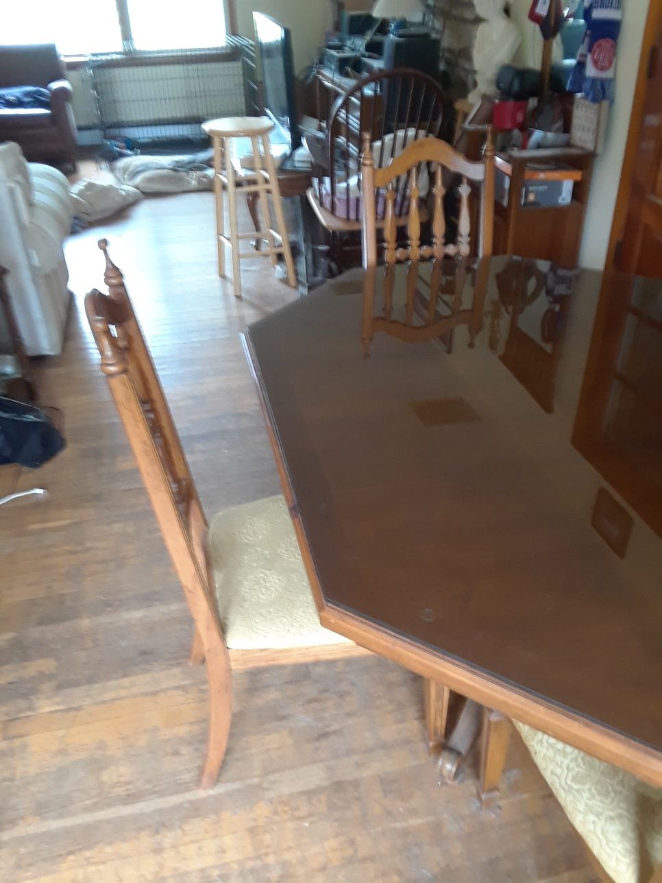 Very nice antique table and chairs