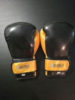NEW Revgear 16oz Black Gold Boxing Gloves