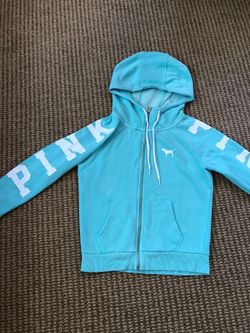 Pink brand hoodie, XS third picture shows color better.