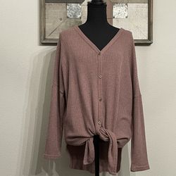 Waffle Knit Sweater