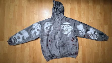 Custom Horror Icons Zip-Up Hoodie