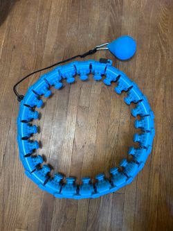 Dumoyi Smart Fitness Hoop / Weighted Hula Hoop – Blue