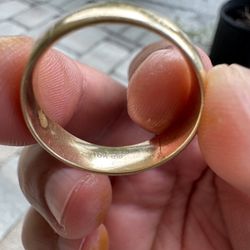 10k Solid Gold Band - 6.84 