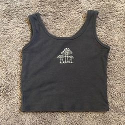 Grey mushroom tank top