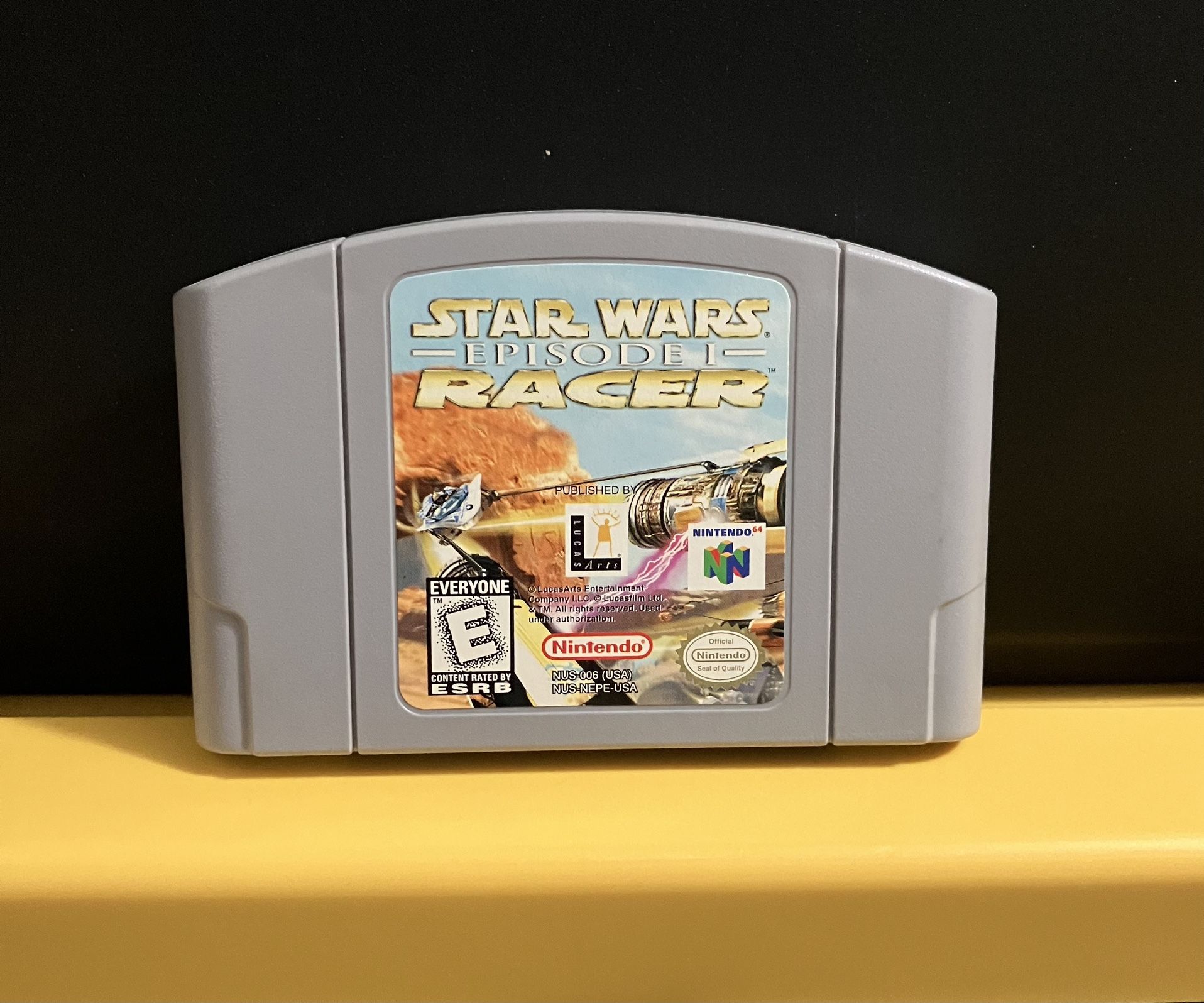 Star Wars Episode 1 Racer cartridge for Nintendo 64 n64 video game console system Racing pod