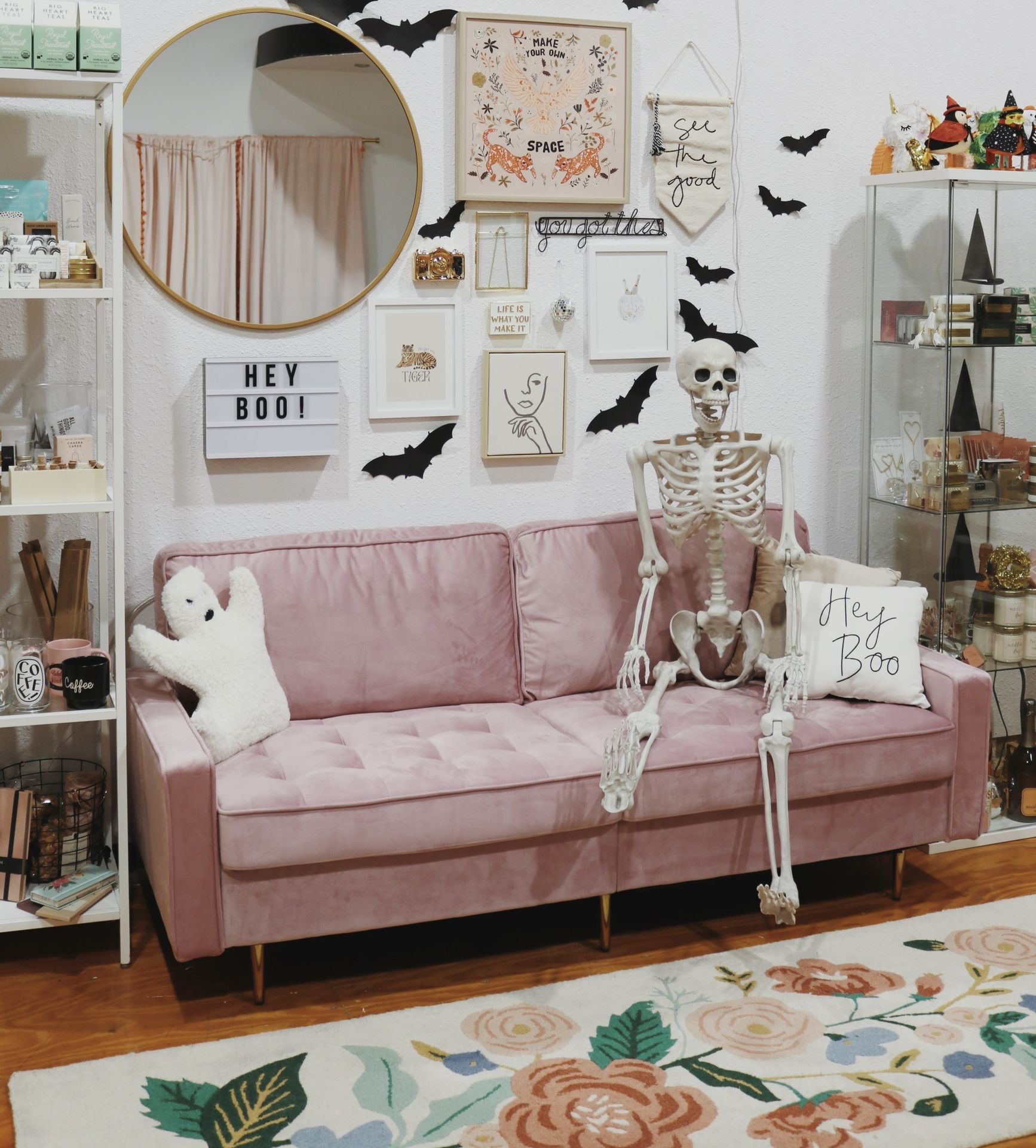 Velvet Pink Couch