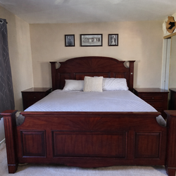 King Bed, large Dresser, 2 Night stands