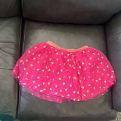 Girls Pink Gold Skirt  Size 7/8