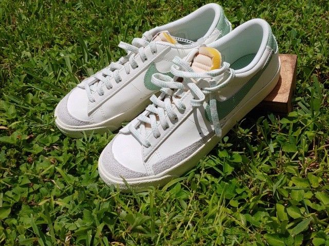 Nike Blazer Low 77 PRM Certified Fresh Sail Green Men 9 Unisex Casual DO9799-100