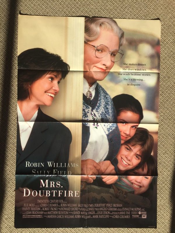 Mrs. Doubtfire movie poster for Sale in Pittsburgh, PA