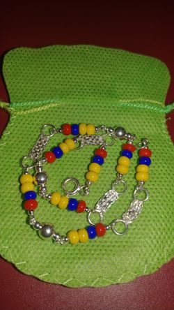 Silver Colombian Anklet.