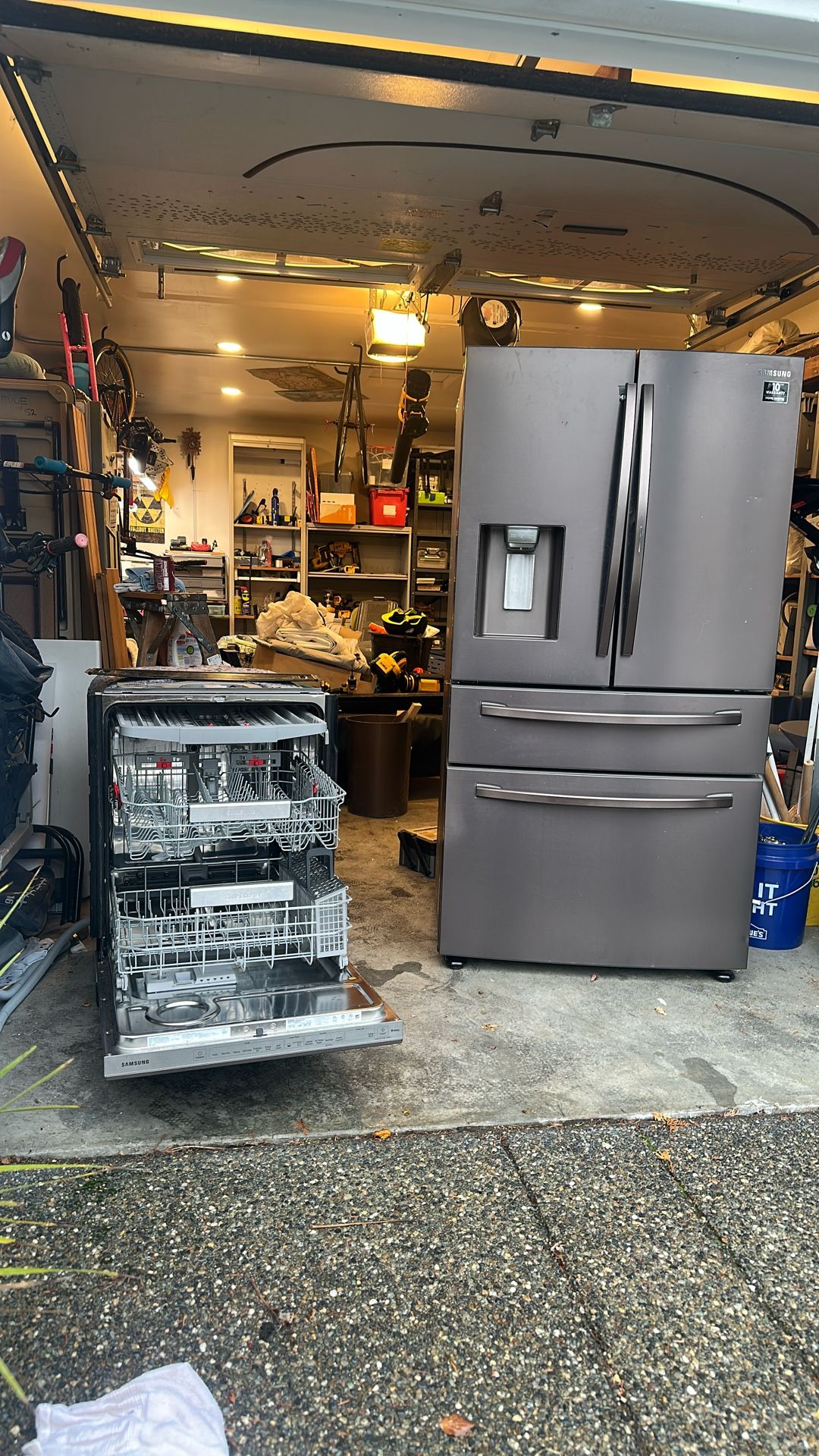 Samsung dishwasher and refrigerator