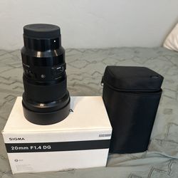 Sigma 20mm/1.4 Art Lens Sony E