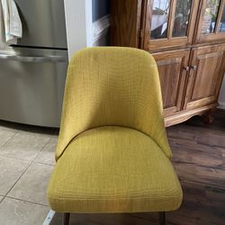 4 Fabric. Covered Chairs