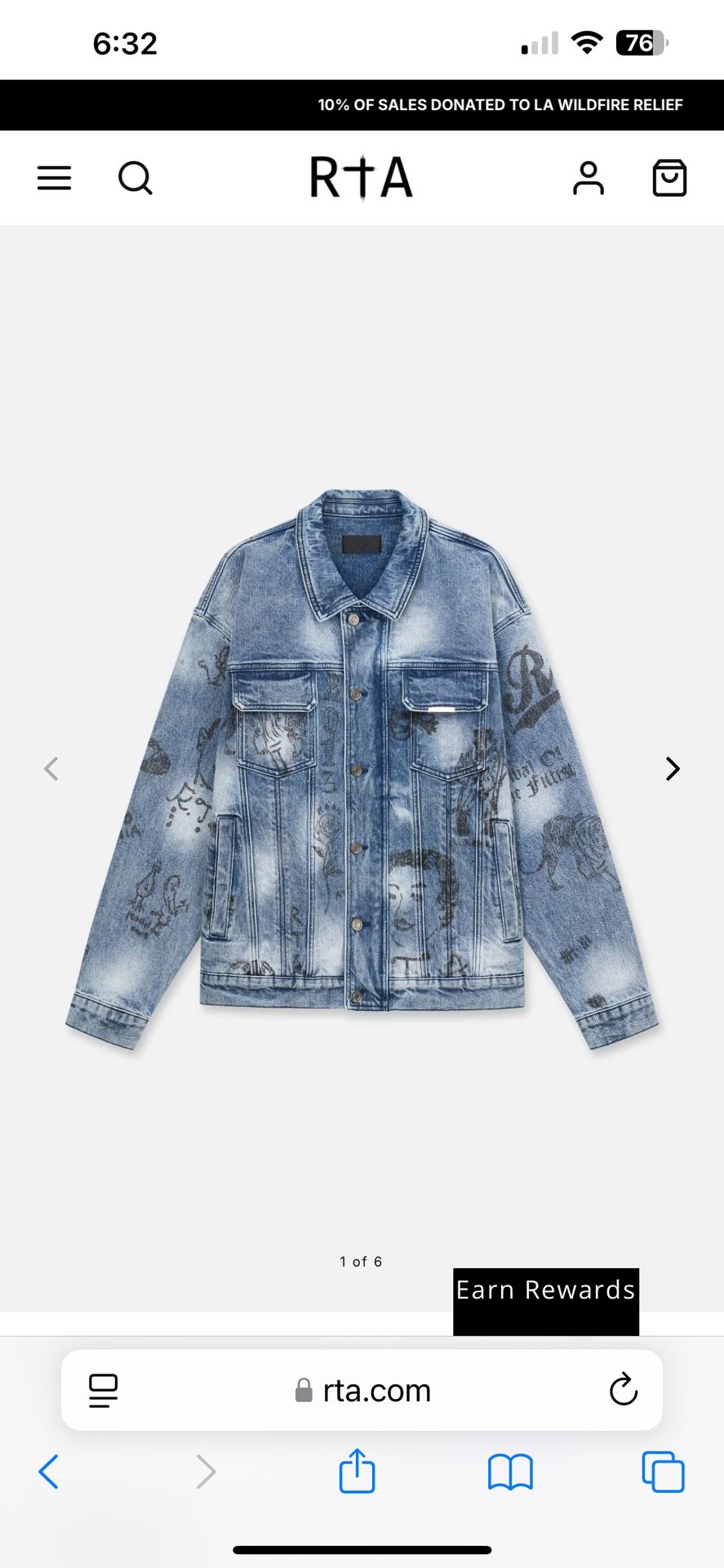 Brand New Rta Denim Jacket