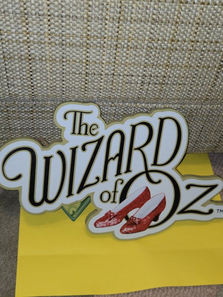 Wizard Of Oz Logo Art Wood 9" X 7"