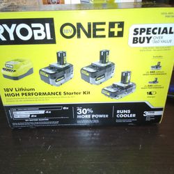 Ryobi 18v One + ( High Performance Starter Kit)
