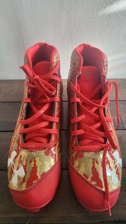 Under Armour Deception Men's Size 10.5  MLB Authentic Collection Baseball Shoes Red