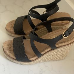 Authentic Salvatore Ferragamo Espadrille Wedge.