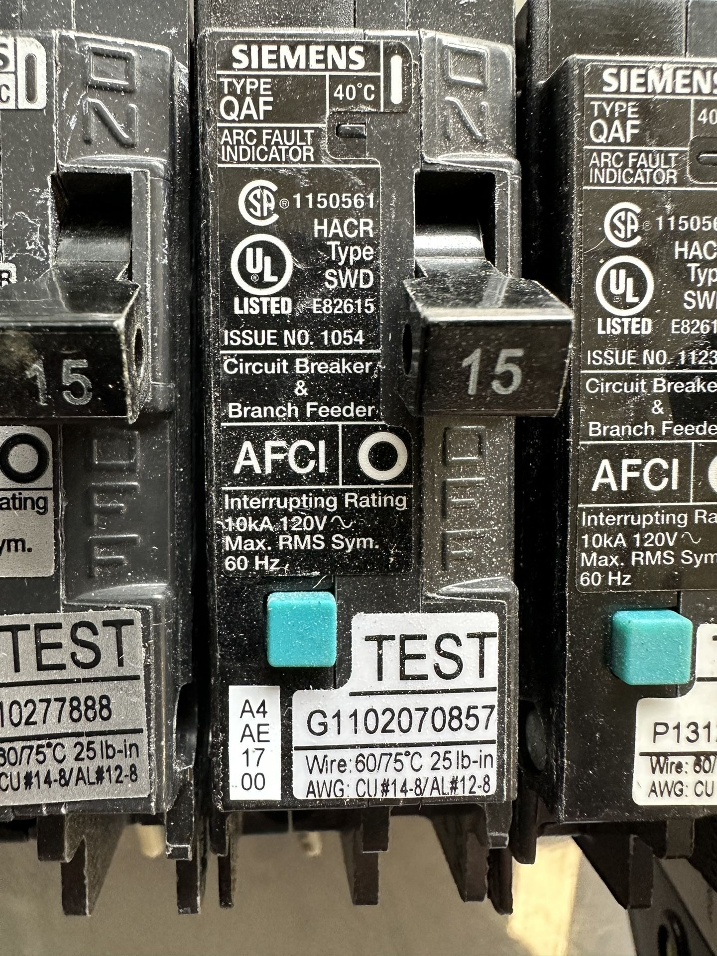 9 Arc fault Electrical Breakers + 4 Others for Sale in Carlsbad, CA