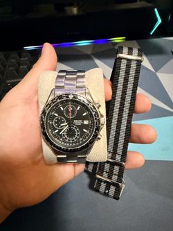 Seiko Chrono Quartz with new strap