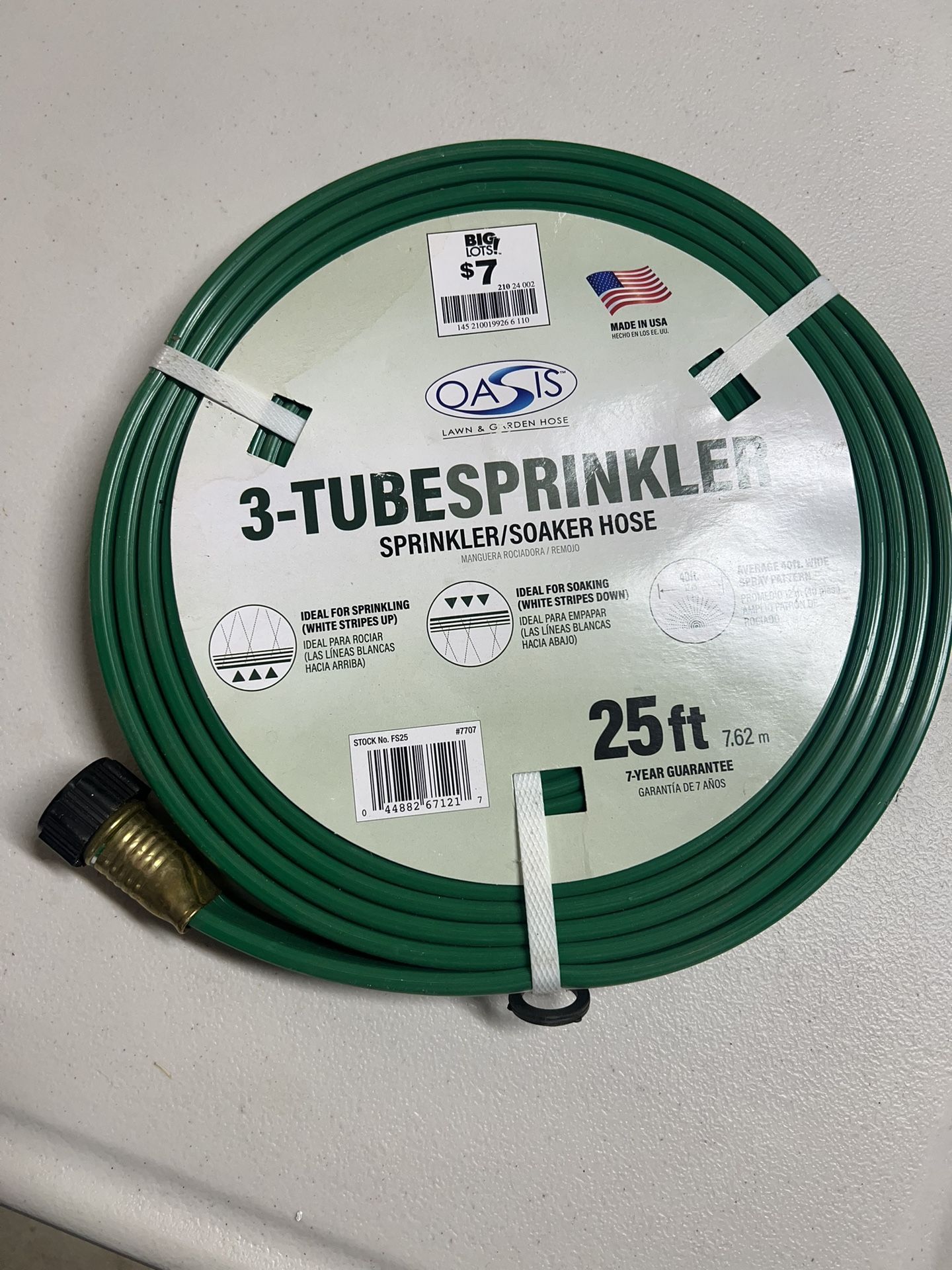 Oasis 3 Tube Sprinkler Hose