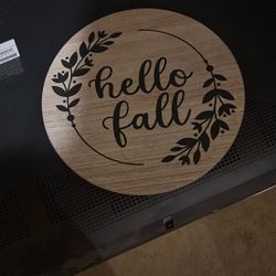 Hello Fall Turntable 