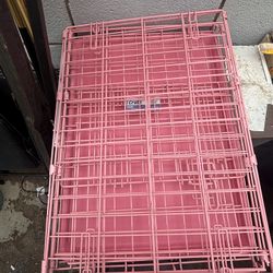 Pink Dog Crate 