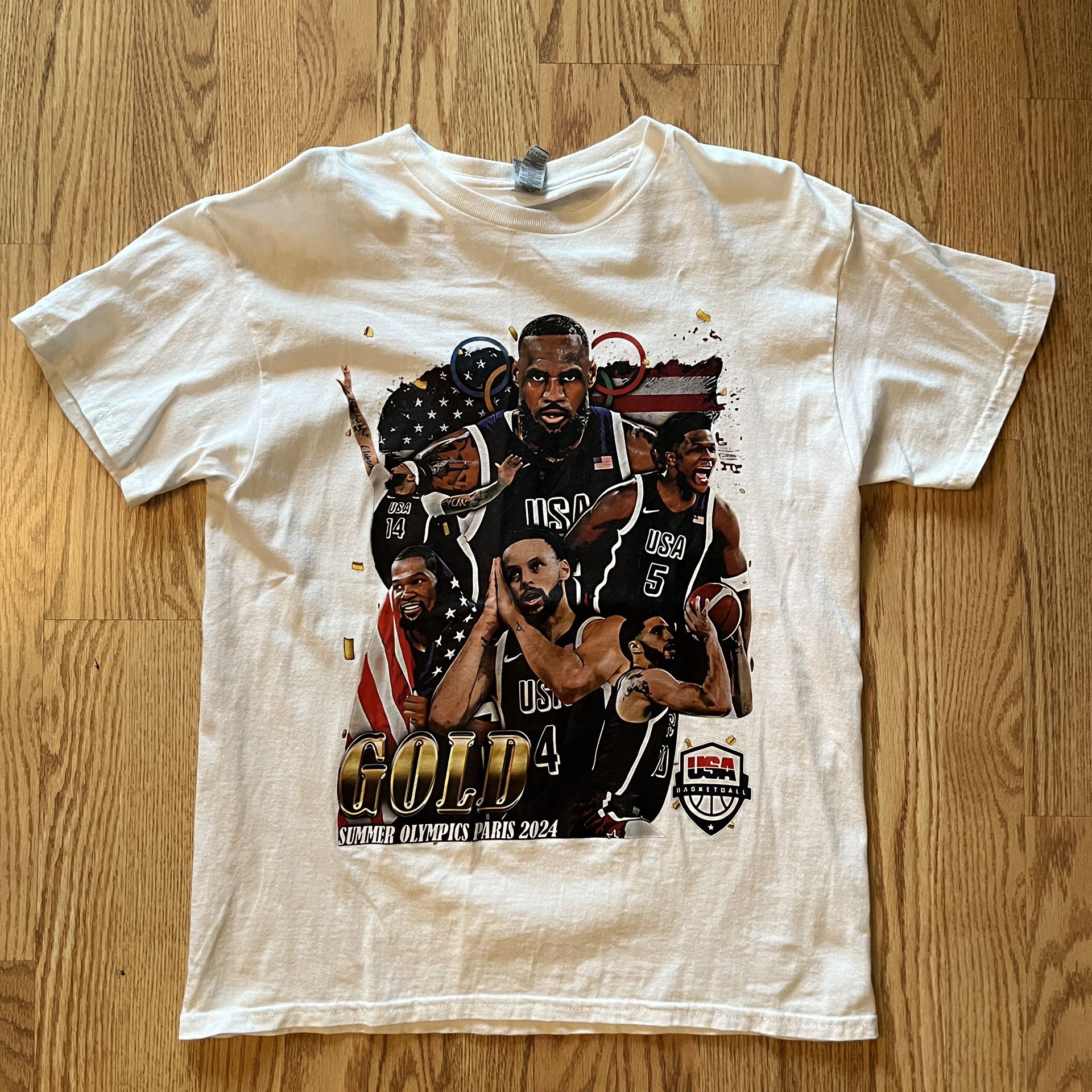 Mens Large Team USA Basketball T Shirt