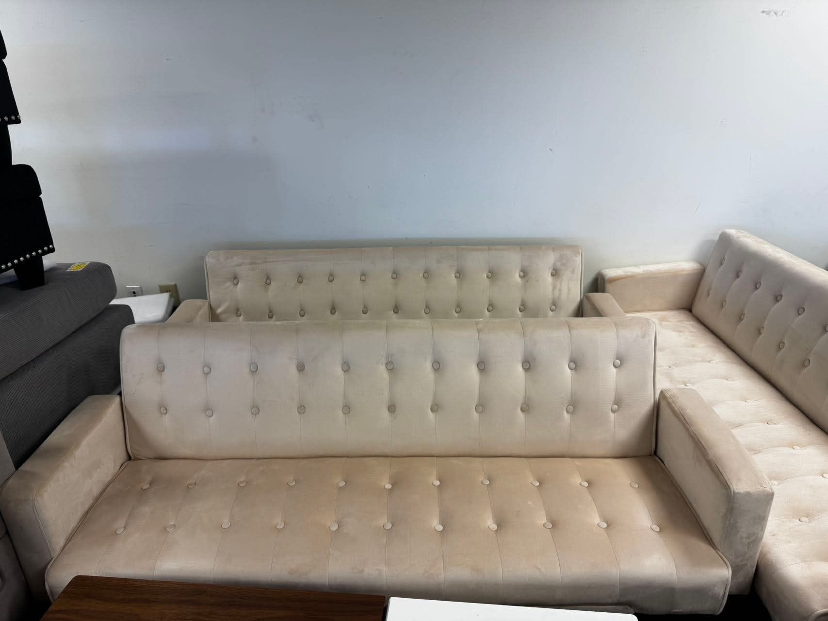 75" Button Tufted Futon Sofa Bed Velvet Upholstered Sofa&Couch, Modern 3 in 1 Love Seat Couch Convertible Sleeper Sofabed,Adjustable Backrest Loveseat