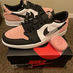 Jordan 1 Low Bleached Coral Pink size 9.5