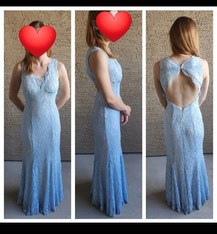 Open To Offers; Long Blue Dress