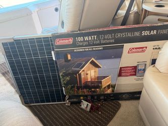 NEW Coleman 100watt 12 volt solar panel