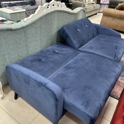 JUNIPER VIKA NAVY BLUE SEAT SLEEPER SOFA