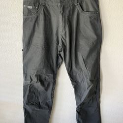 Kuhl Revolvr Pants Gray Outdoors Hiking Cargo Workwear Men's 36 x 36 Patina Dye