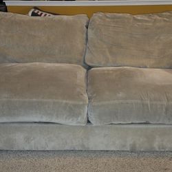 Modern / Contemporary Deep Seat Couch & Ottoman
