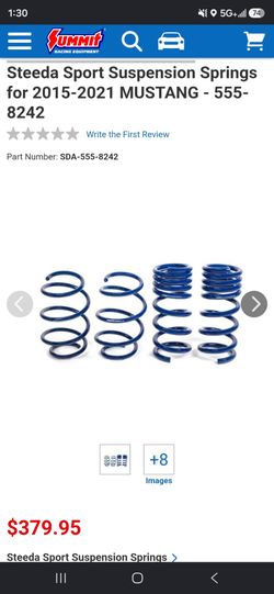 Steeda Sport Suspension Springs for 2015-2021 MUSTANG - (contact info removed)