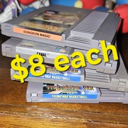 Nintendo Nes Games $8 Each 